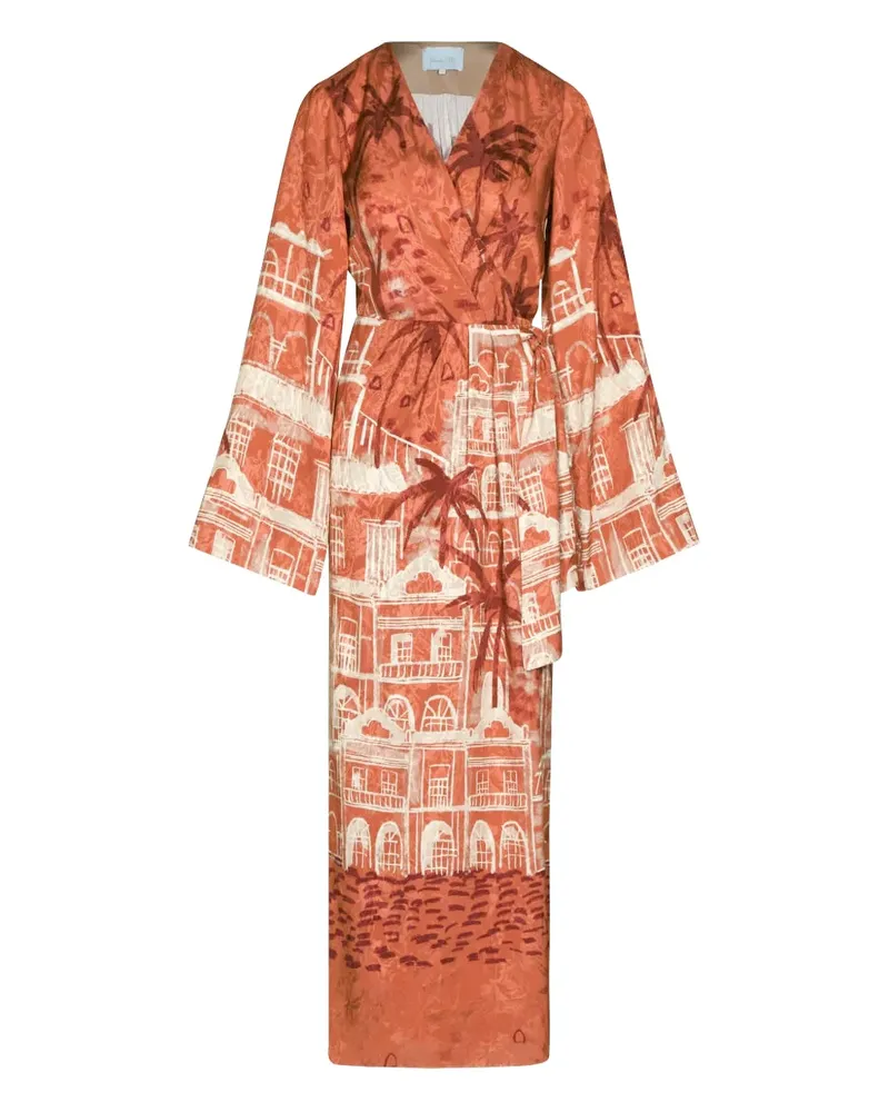 Johanna Ortiz Ollantay printed maxi dress - Rot Rot