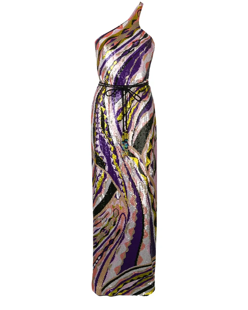 Emilio Pucci Abendkleid mit Pailletten - Violett Violett