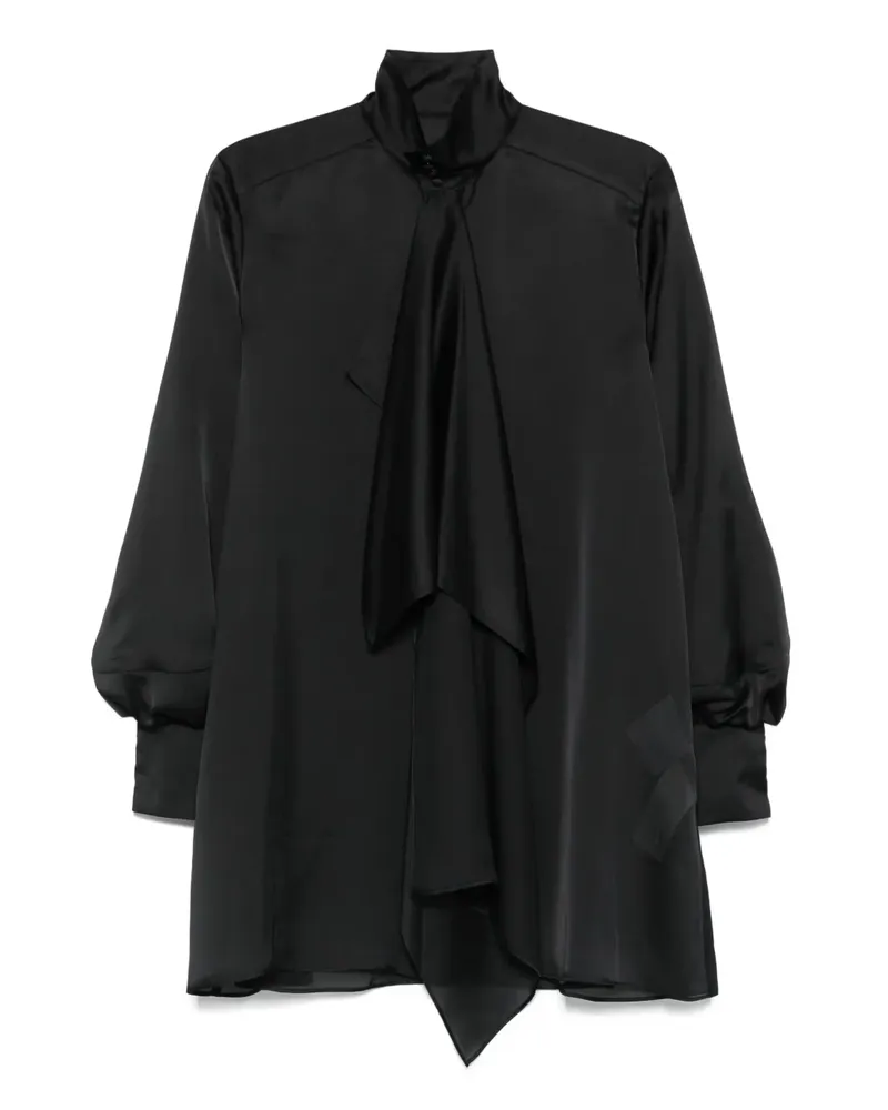 Sacai Minikleid mit Stehkragen - Schwarz Schwarz