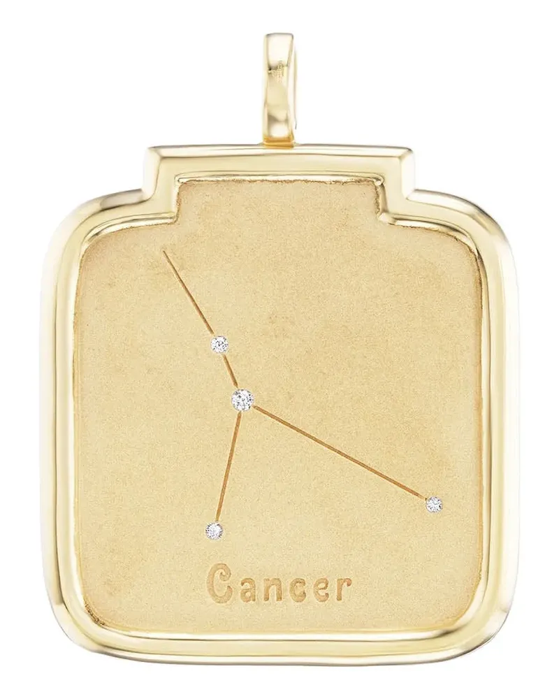 Sorellina diamond cancer zodiac pendant - Gold Gold
