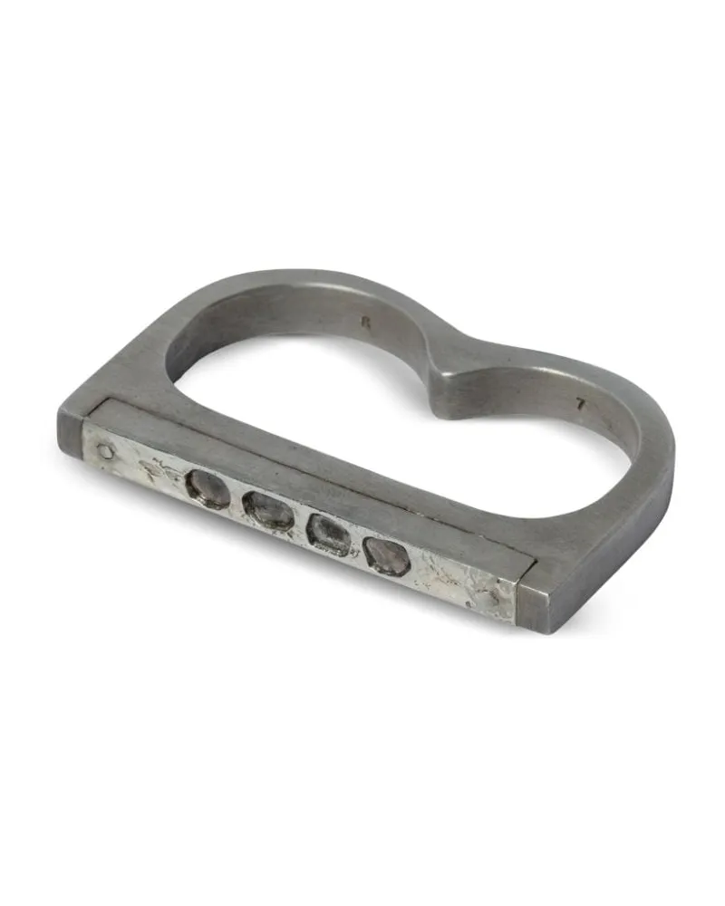 Parts Of Four Plate Ring - Silber Silber