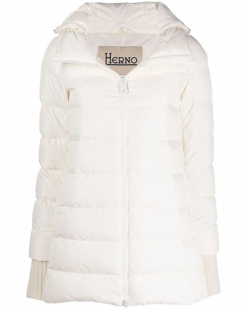 Herno Daunenmantel mit Kapuze - Weiß Weiß