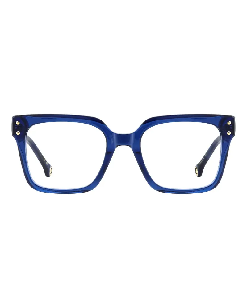 Carolina Herrera New York Brille mit eckigem Gestell - Blau Blau