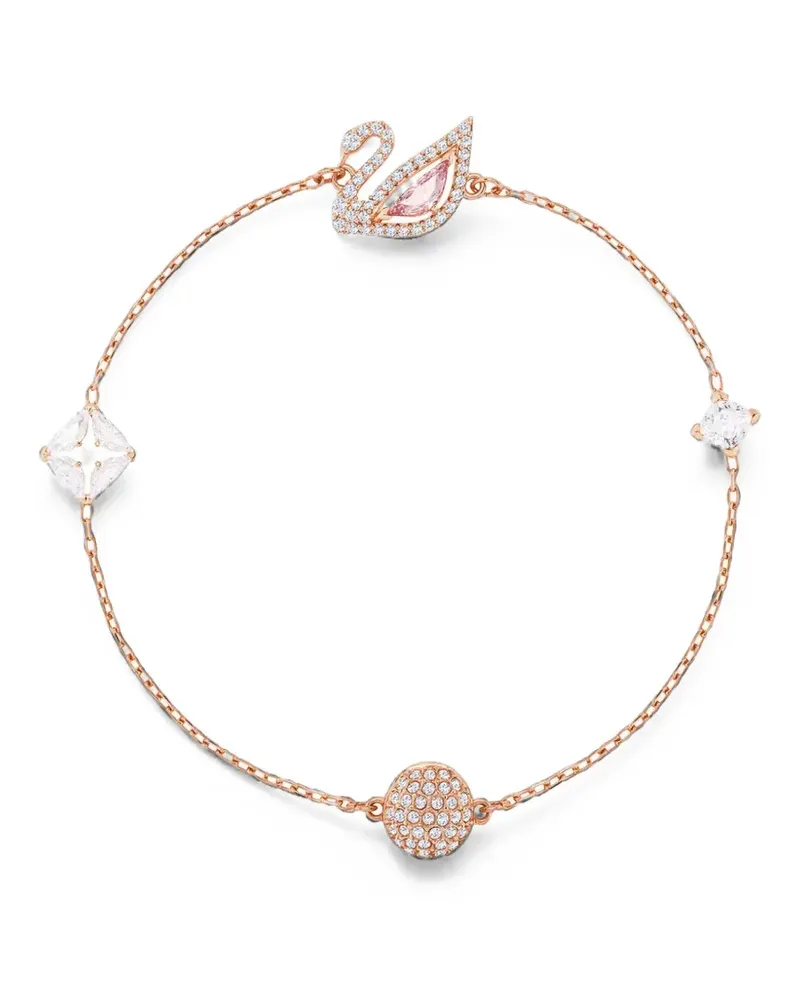 Swarovski Schwan-Armband mit Kristallen - Rosa Rosa