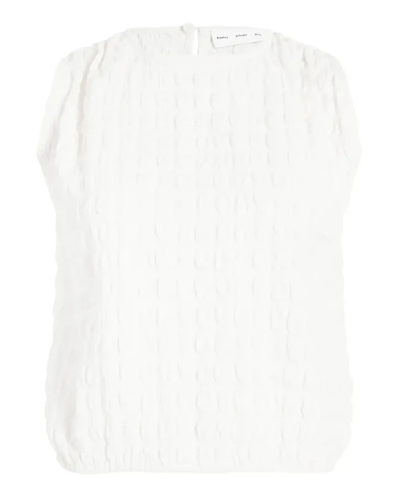 Proenza Schouler Strukturiertes Bradley Oberteil mit rundem Ausschnitt - Nude Nude