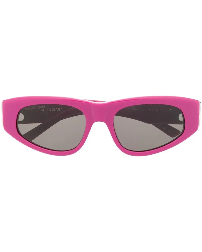 Balenciaga Cat-Eye-Sonnenbrille mit Logo - Violett Violett