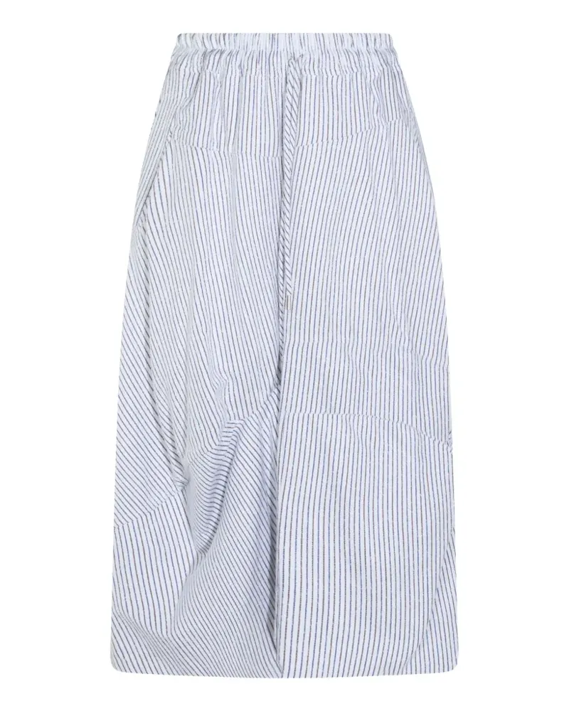 Vivienne Westwood striped drawstring-waist skirt - Weiß Weiß