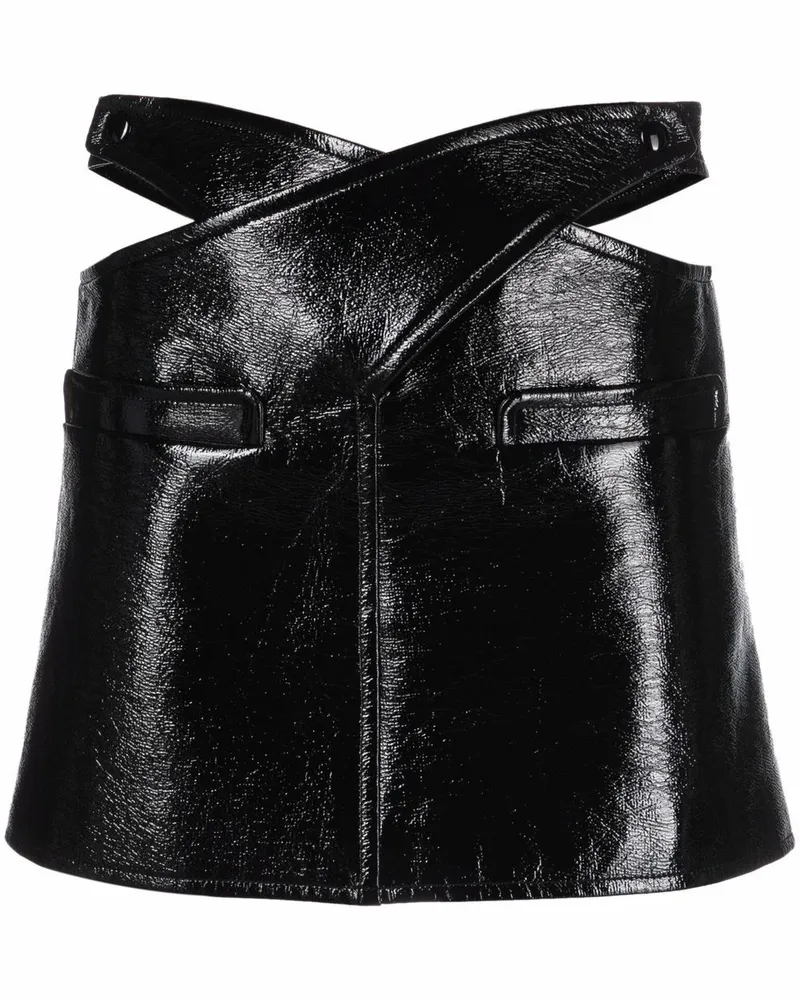 Courrèges Rock mit Cut-Outs - Schwarz Schwarz
