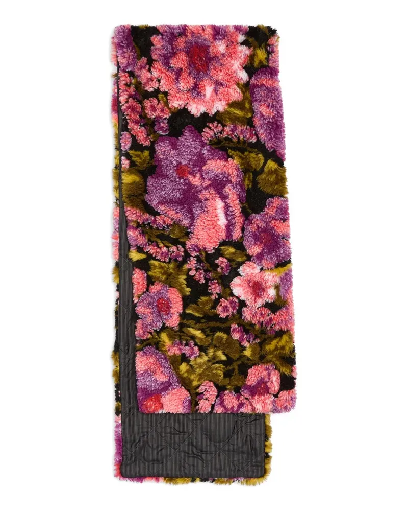 Dries van Noten Schal aus Shearling-Jacquard - Rosa Rosa