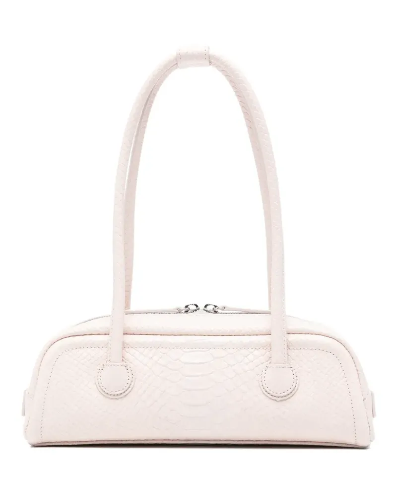 Marge Sherwood snakeskin-embossed shoulder bag - Rosa Rosa