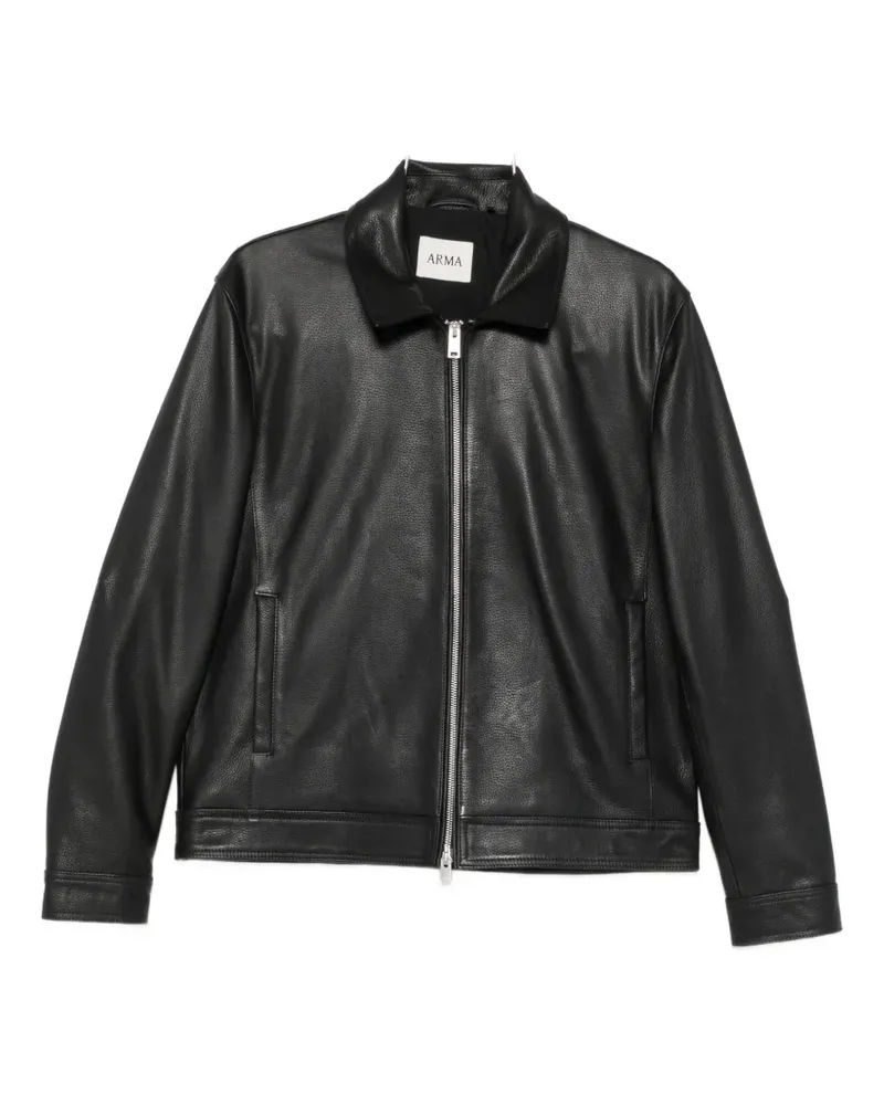 Arma Wani leather jacket - Schwarz Schwarz