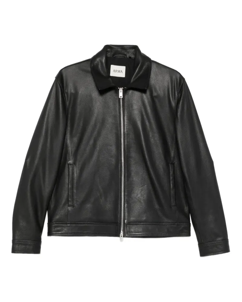 Arma Wani Lederjacke - Schwarz Schwarz