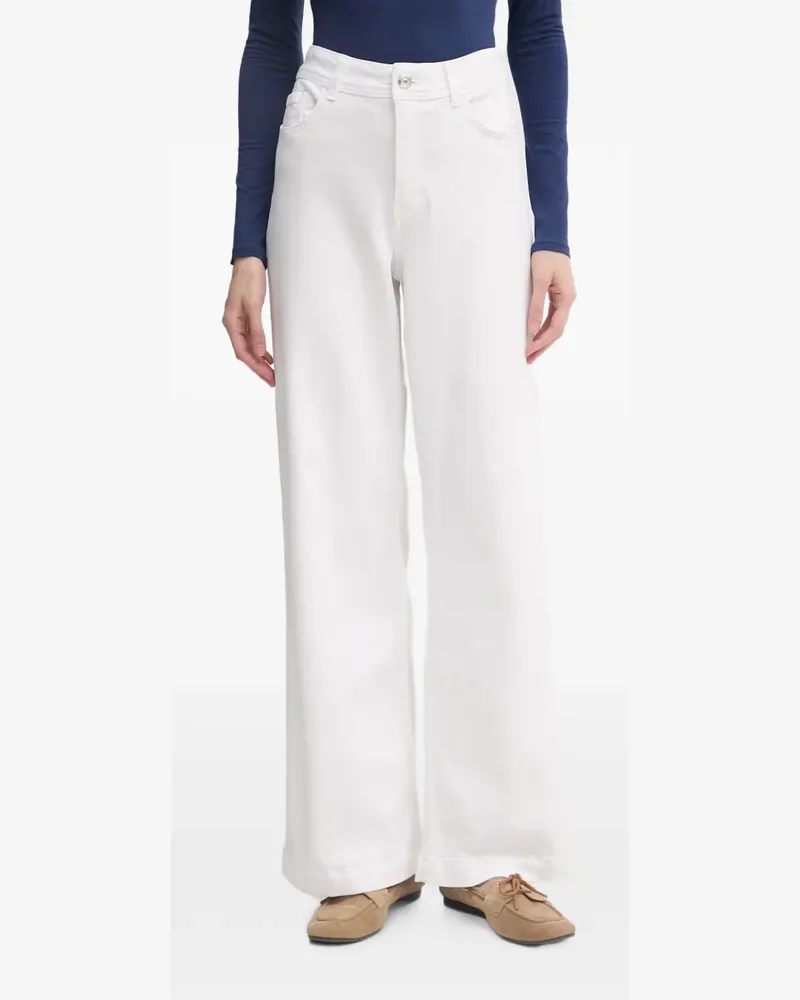 Mos Mosh Dara Wide-Leg-Jeans - Weiß Weiß