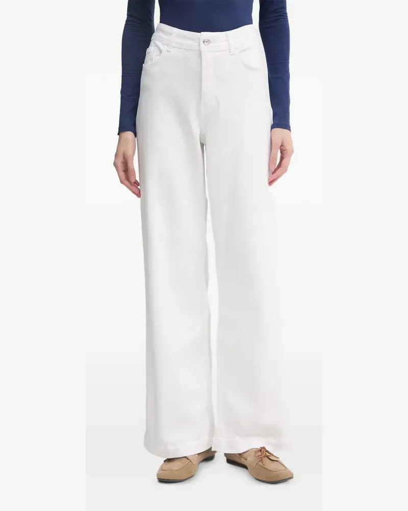 Mos Mosh Dara Wide-Leg-Jeans - Weiß Weiß