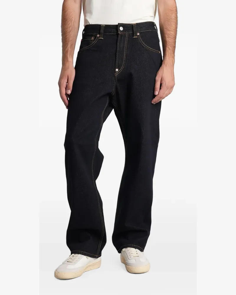 Evisu Seagull-print jeans - Blau Blau