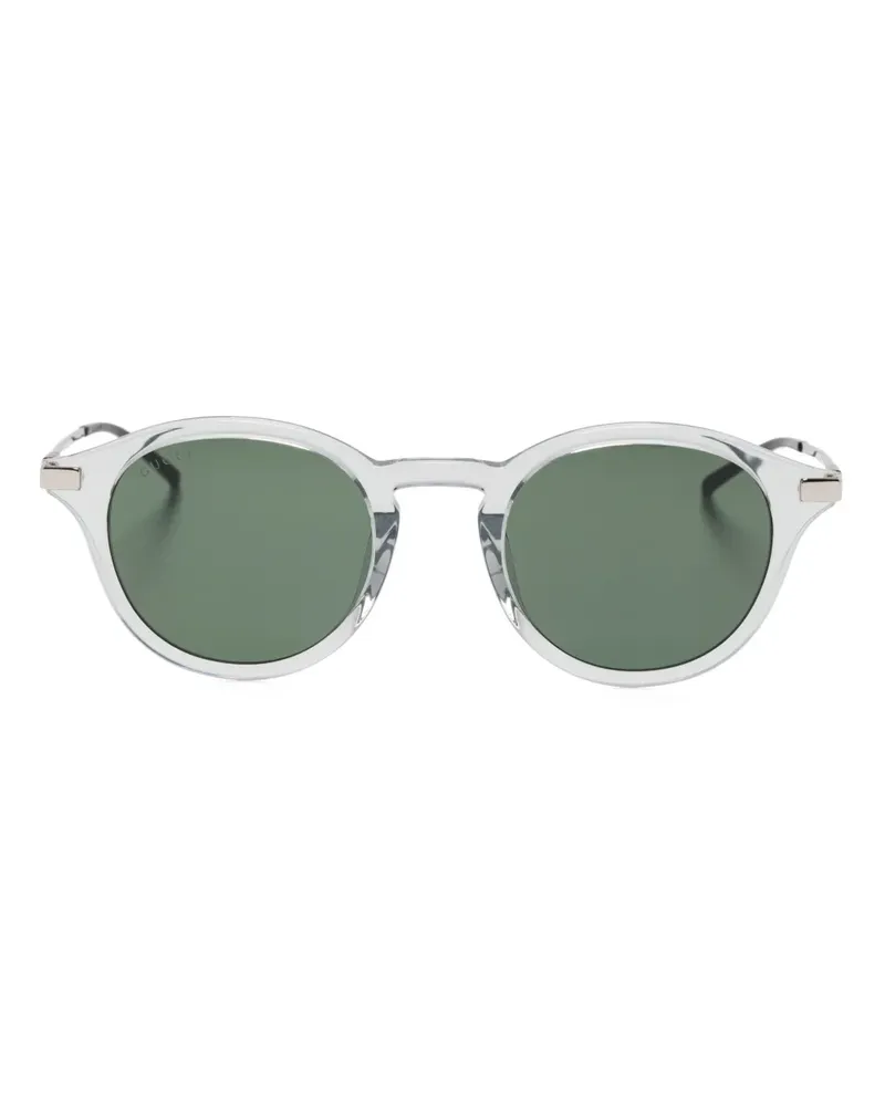 Gucci Sonnenbrille mit rundem Gestell - Grau Grau