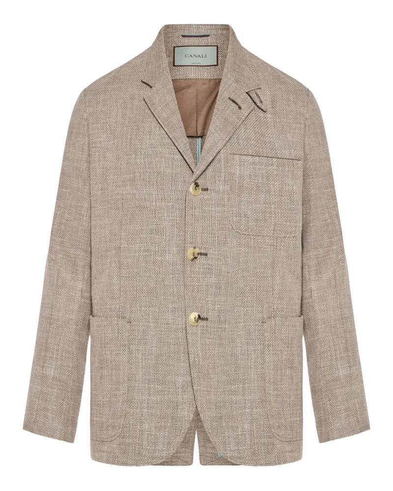 Canali button blazer - Nude Nude