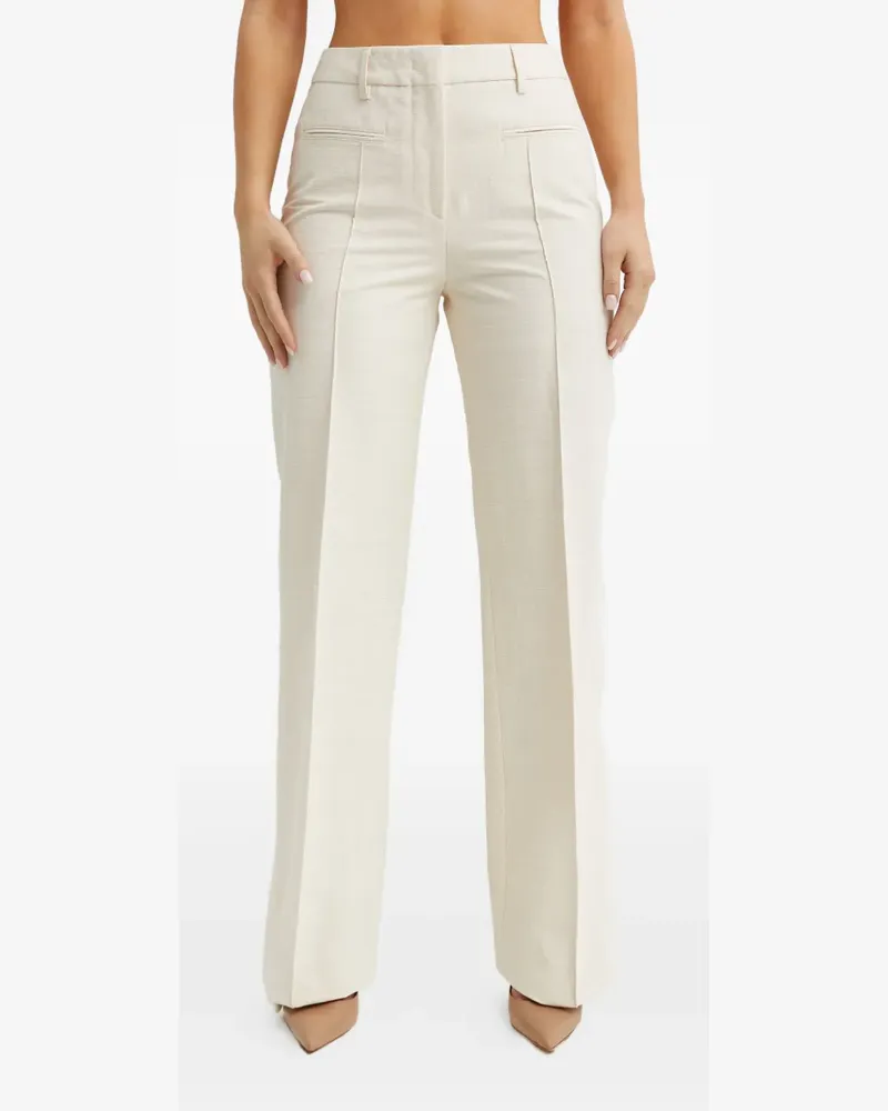 Fay front-seam trousers - Nude Nude