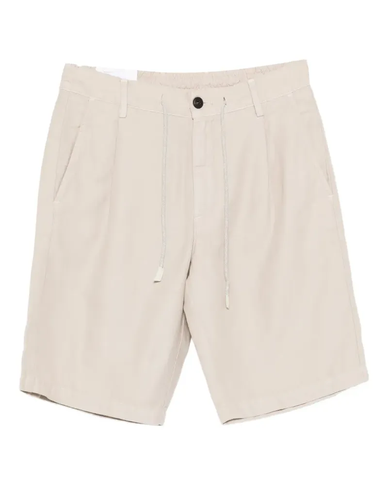 Eleventy drawstring pleated shorts - Nude Nude