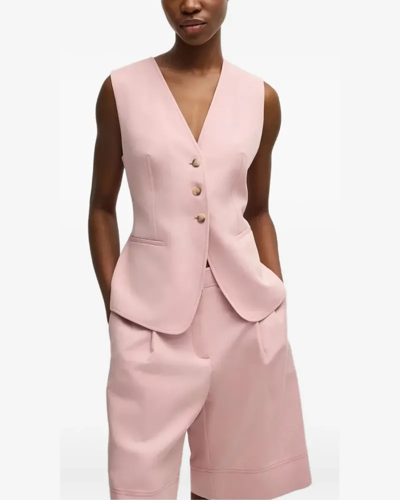 HUGO BOSS Geknöpfte Weste - Rosa Rosa