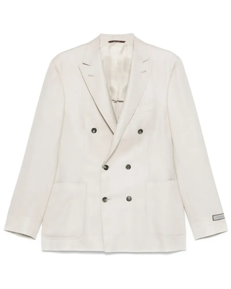 Canali Doppelreihiges Sakko - Nude Nude