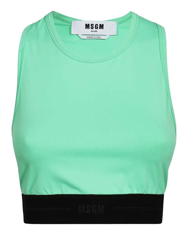 MSGM Tanktop mit elastischem Bund - Grün Grün