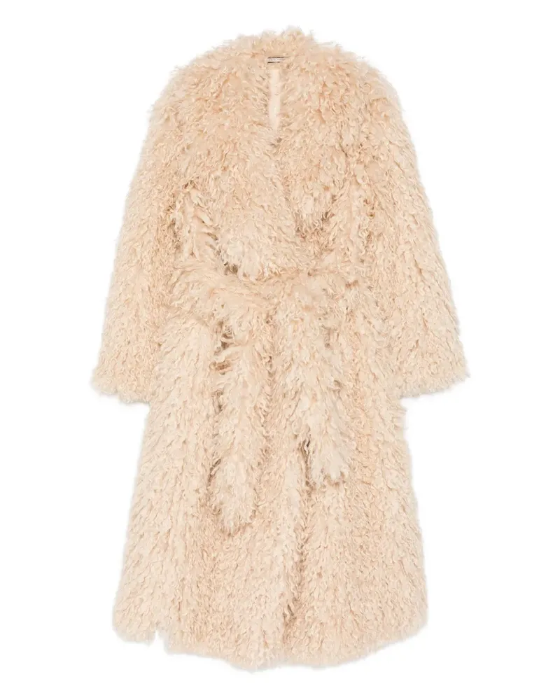 Tagliatore Molly tie-waist coat - Nude Nude
