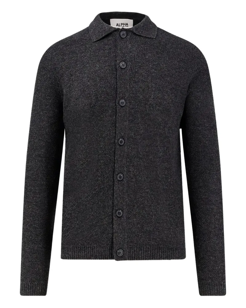 Alpha Industries Geknöpfter Cardigan - Grau Grau