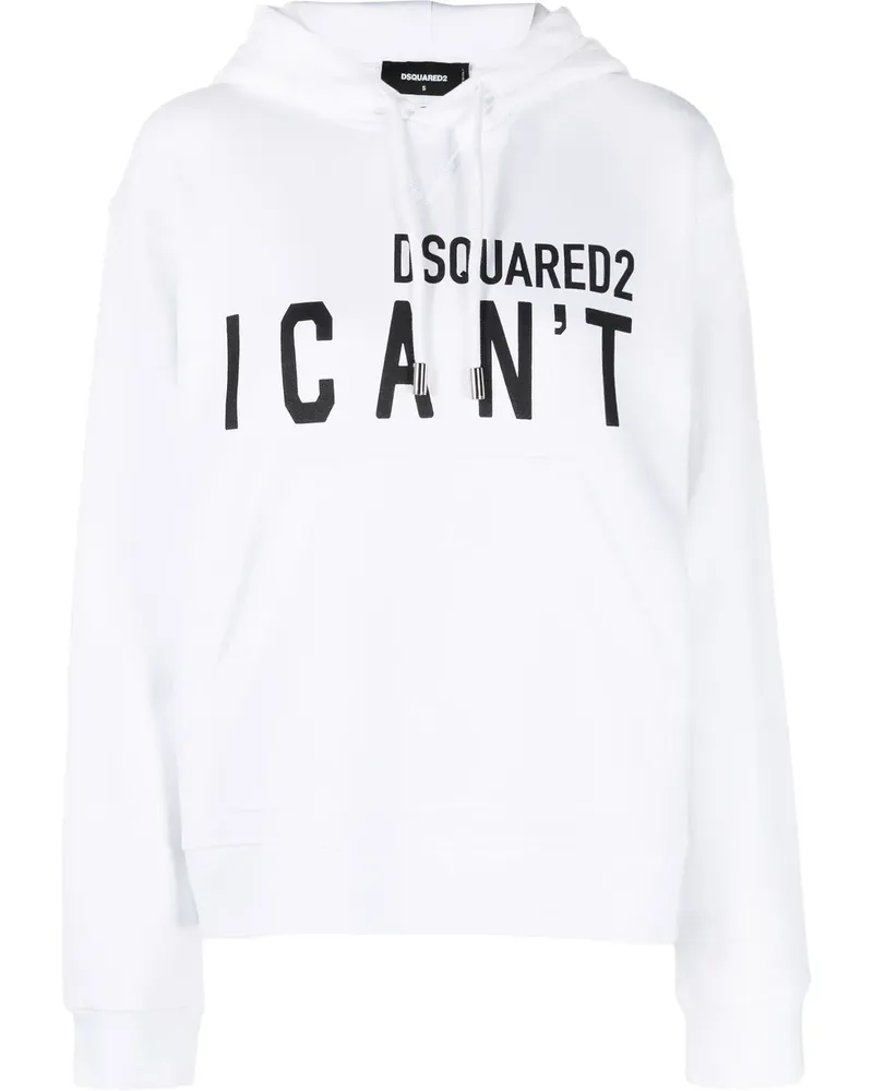 Dsquared2 Hoodie mit Print - Weiß Weiß