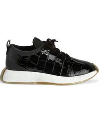 Giuseppe Zanotti Ferox Sneakers mit Einsätzen aus Leder Schwarz