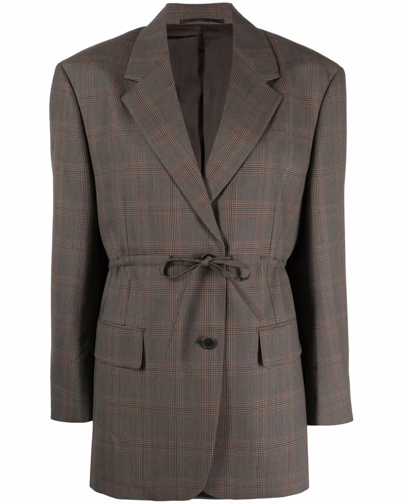 Prada Blazer mit Karomuster - Braun Braun