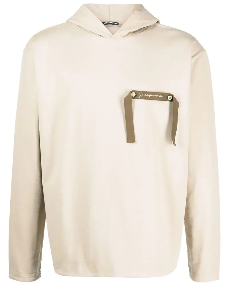 Jacquemus Desenho Hoodie mit Logo - Nude Nude