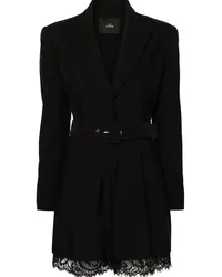 Twin-Set Blazer-Playsuit mit Spitzenbesatz Schwarz