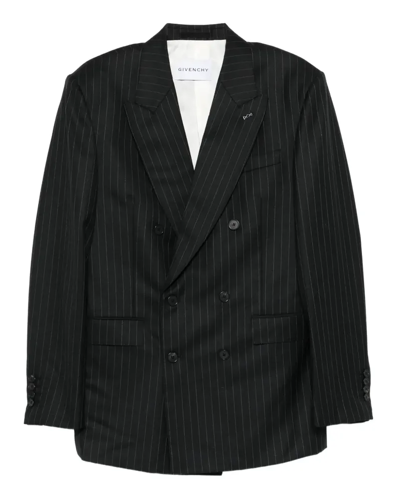 Givenchy Doppelreihiges Sakko mit Streifen - Schwarz Schwarz
