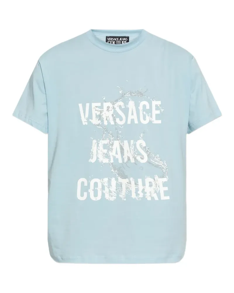 Versace Jeans print T-shirt - Blau Blau