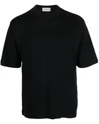 John Smedley Klassisches T-Shirt Schwarz