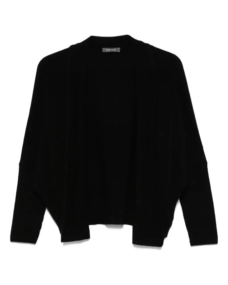 philo-sofie Offener Cardigan - Schwarz Schwarz