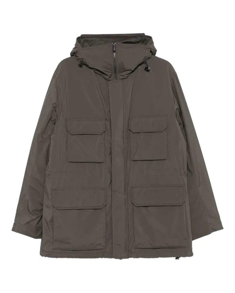 Emporio Armani Kapuzenjacke mit aufgesetzten Taschen - Grau Grau