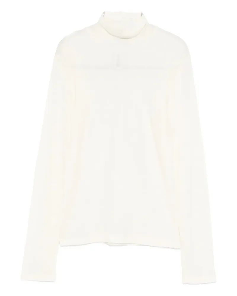 Tagliatore turtleneck long-sleeve T-shirt - Weiß Weiß