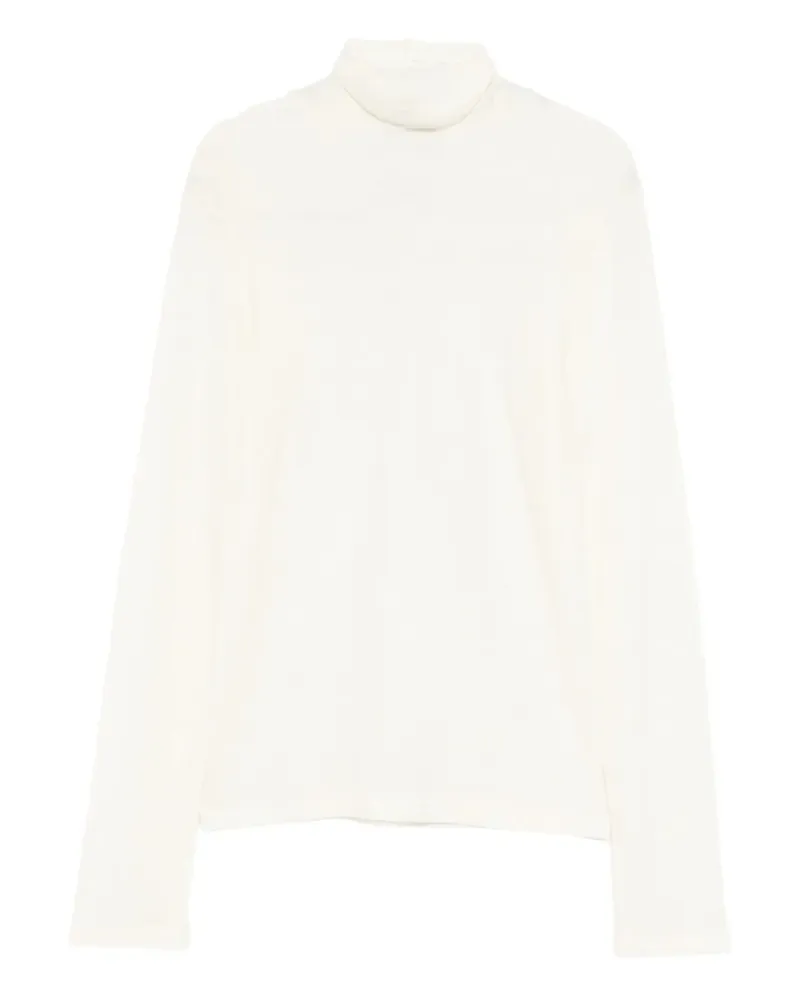 Tagliatore Langarmshirt mit Rollkragen - Weiß Weiß