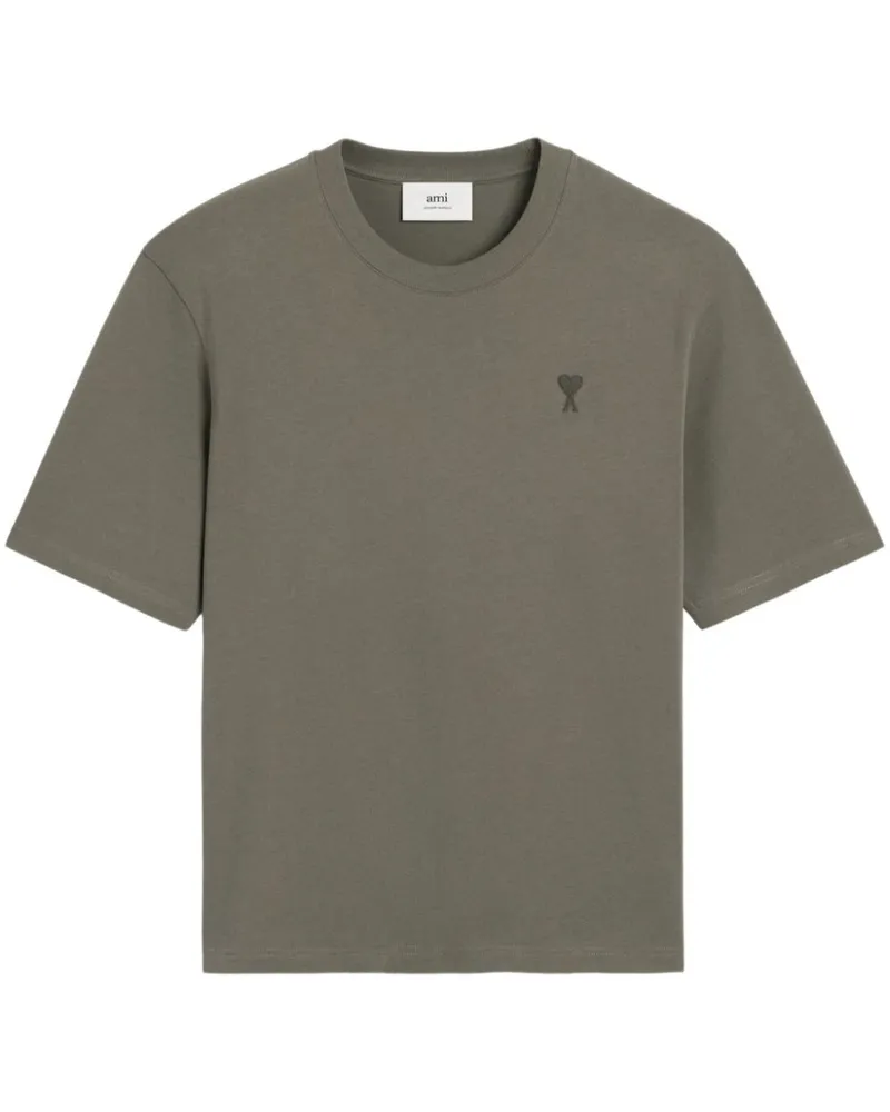 AMI Paris Ami de Coeur T-Shirt - Grau Grau
