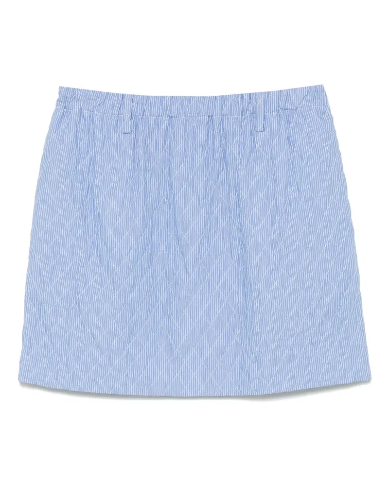 N° 21 Gestreifter Minirock - Blau Blau