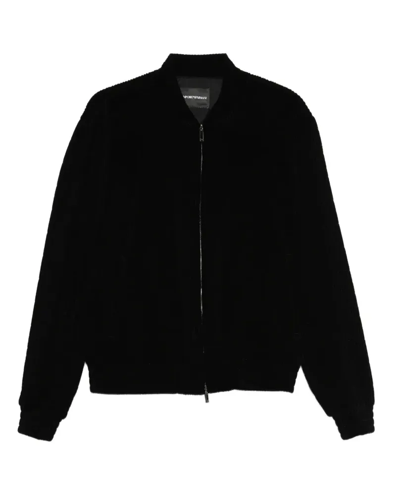 Emporio Armani Jacke mit Reißverschluss - Schwarz Schwarz