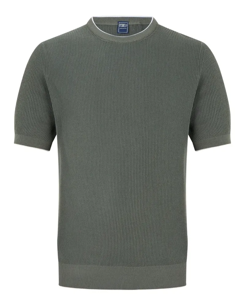 Fedeli ribbed-knit T-shirt - Grün Grün