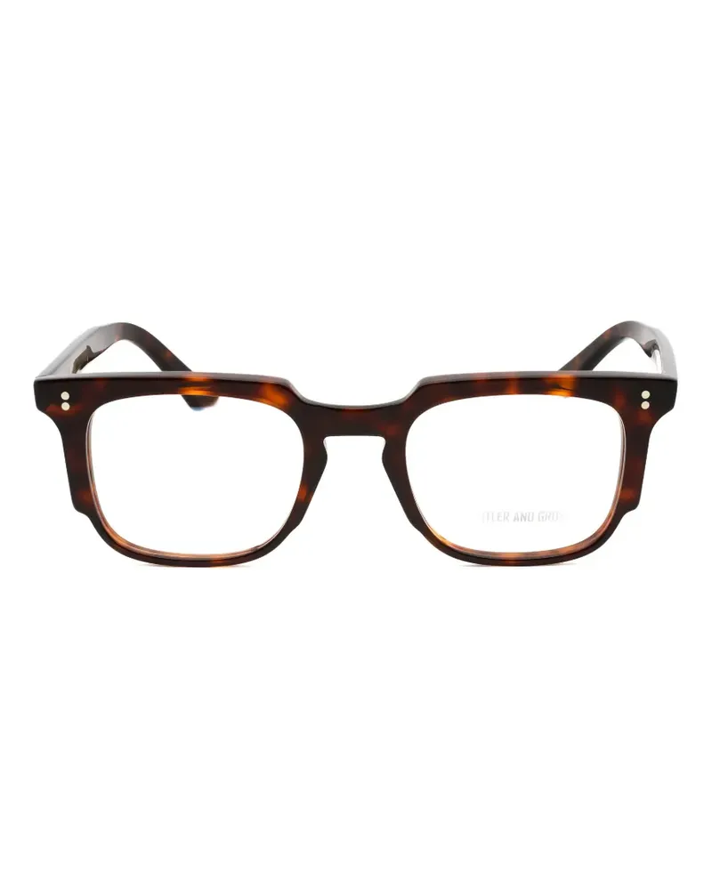 Cutler and Gross CGOP138249 rectangle-frame glasses - Braun Braun