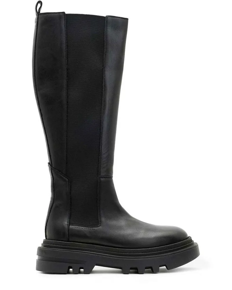AllSaints Monica Stiefel - Schwarz Schwarz