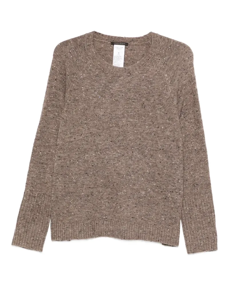 Marina Rinaldi Congo crew neck sweater - Braun Braun