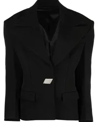 ATTICO Einreihiger Blazer Schwarz