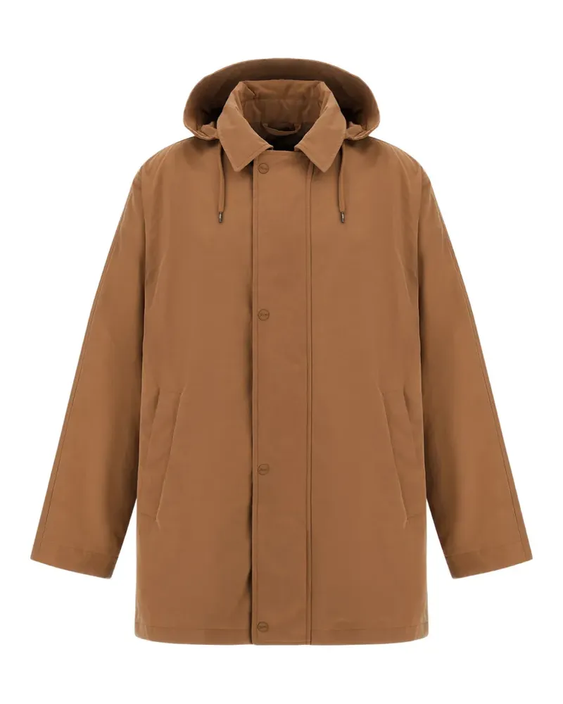 Herno Gewachster Kapuzenparka - Braun Braun