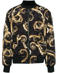 Versace Jeans Wendbare Bomberjacke mit Futter Schwarz